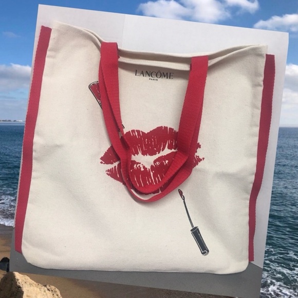 LANCÔME Handbags - Lancôme Paris Lipstick Canvas Tote